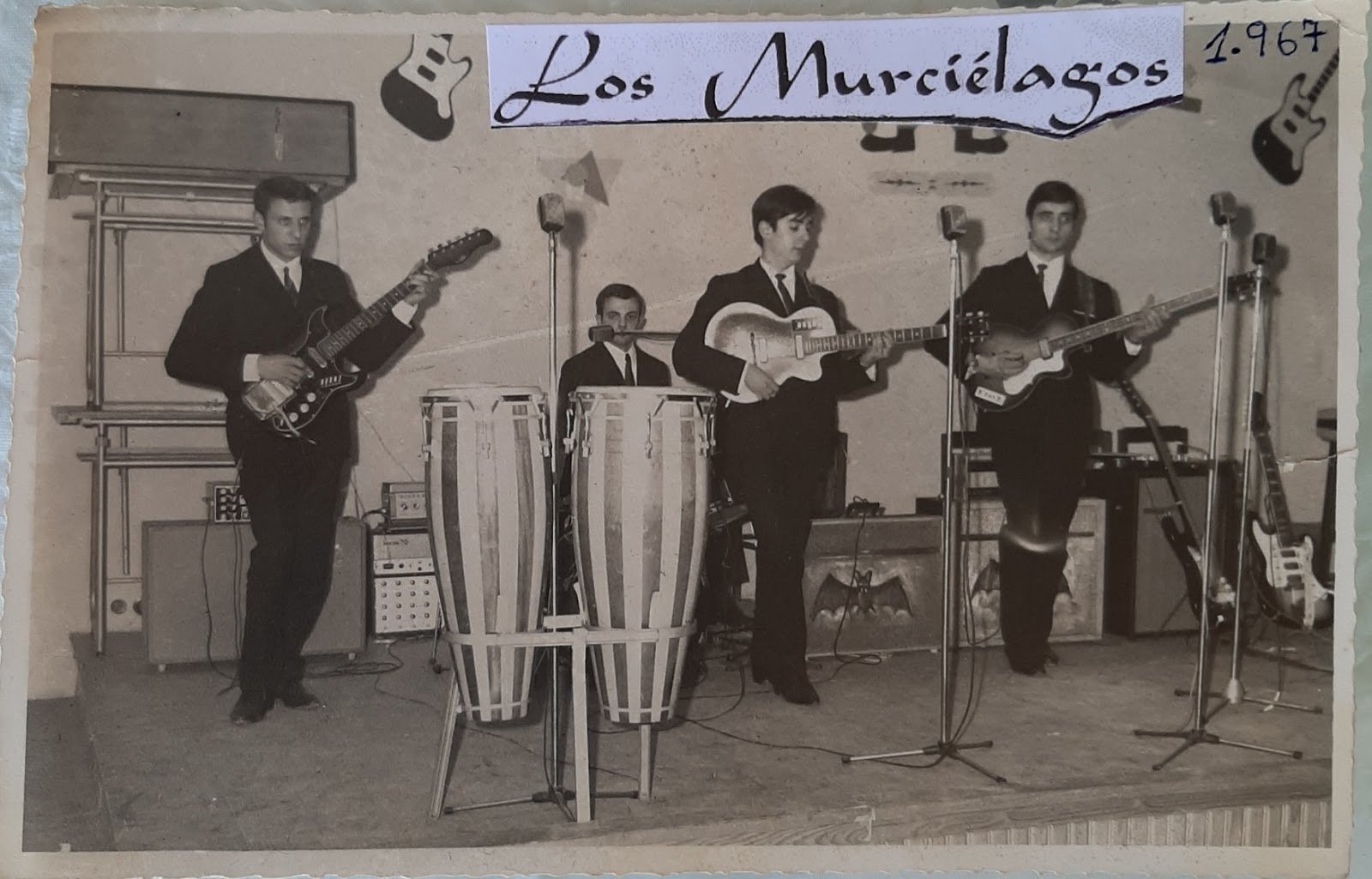 L. Outeriño con Los Murciélagos en 1967